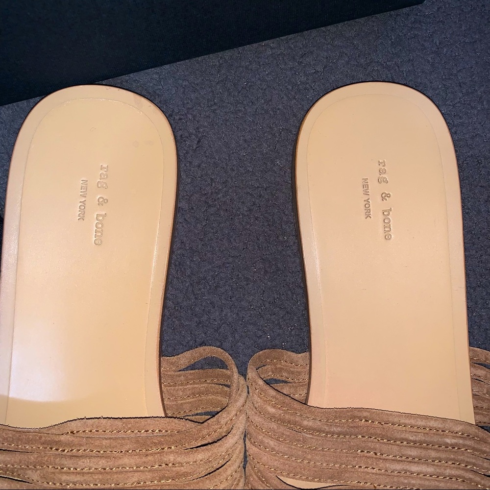 SOLD NIB rag & bone | Cameron Flat Slip On Suede Sandal - Picture 7 of 9